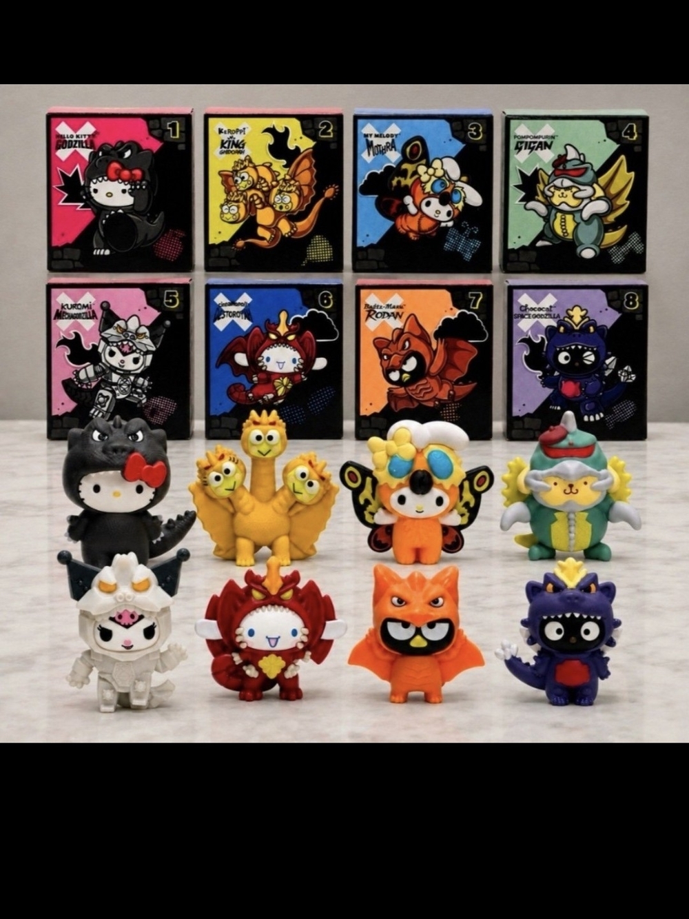 Hello Kitty Godzilla Collection 1-8